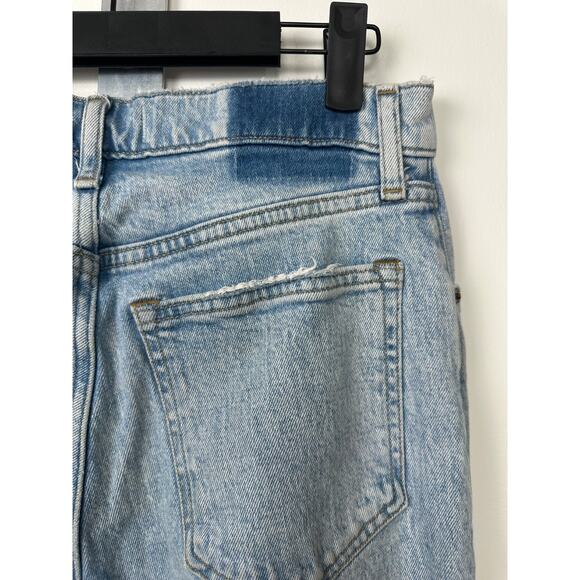 Abercrombie High rise 90’s Relaxed Raw Hem 28/8 Women’s Denim Light Wash D15 - Picture 5 of 7